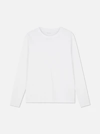 Fitted Cotton Crewneck Tee