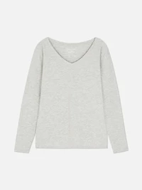 V-Neck Long Sleeve Top