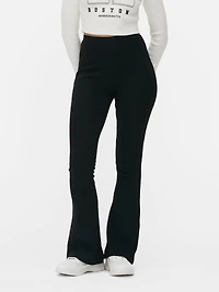 Ribbed Flared Leggings