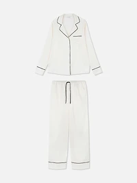 Satin Boyfriend Pajama Set