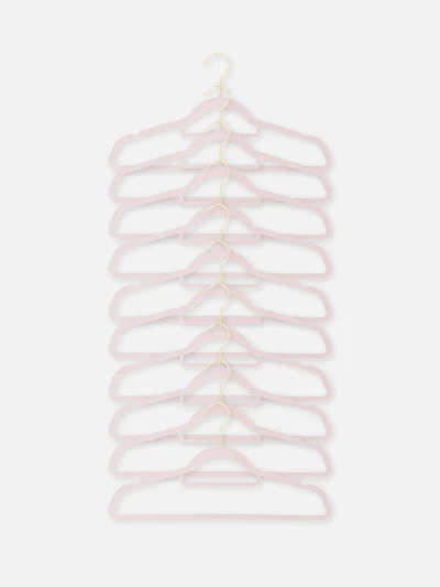 Blush 10-Pack Clothes Hangers