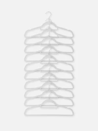 Gray 10-Pack Clothes Hangers