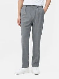 Men's Gray Tailored Suit Pants