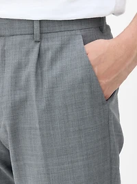 Men's Gray Tailored Suit Pants
