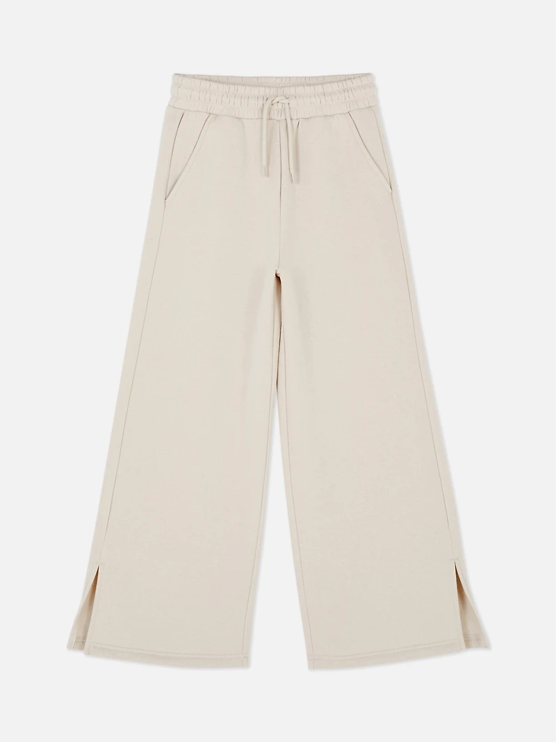 Girls Stone Wide Leg Joggers