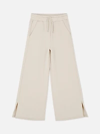 Girls Stone Wide Leg Joggers