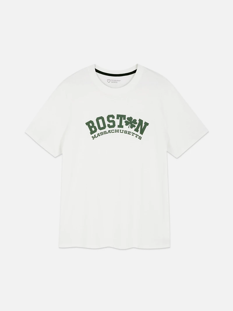 Boston Print T-Shirt