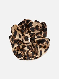 Jumbo Leopard Print Scrunchie