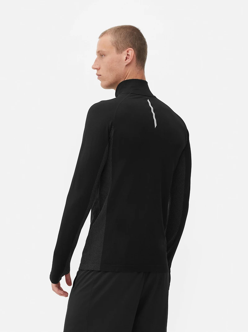 Quarter-Zip Long Sleeve Gym Top