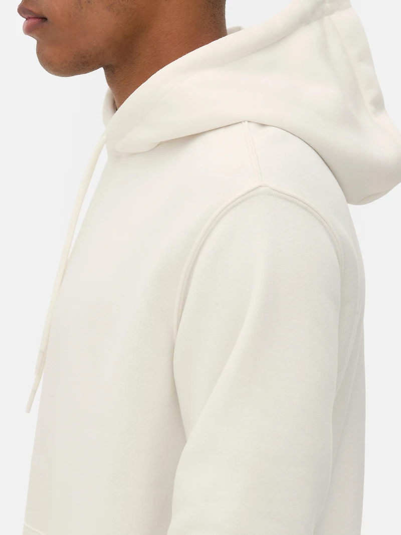 Men's Ivory Drawstring Hoodie