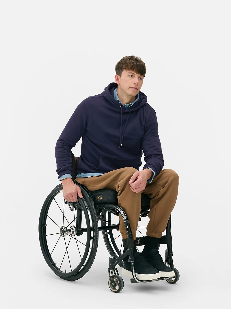 Men's Navy Drawstring Hoodie