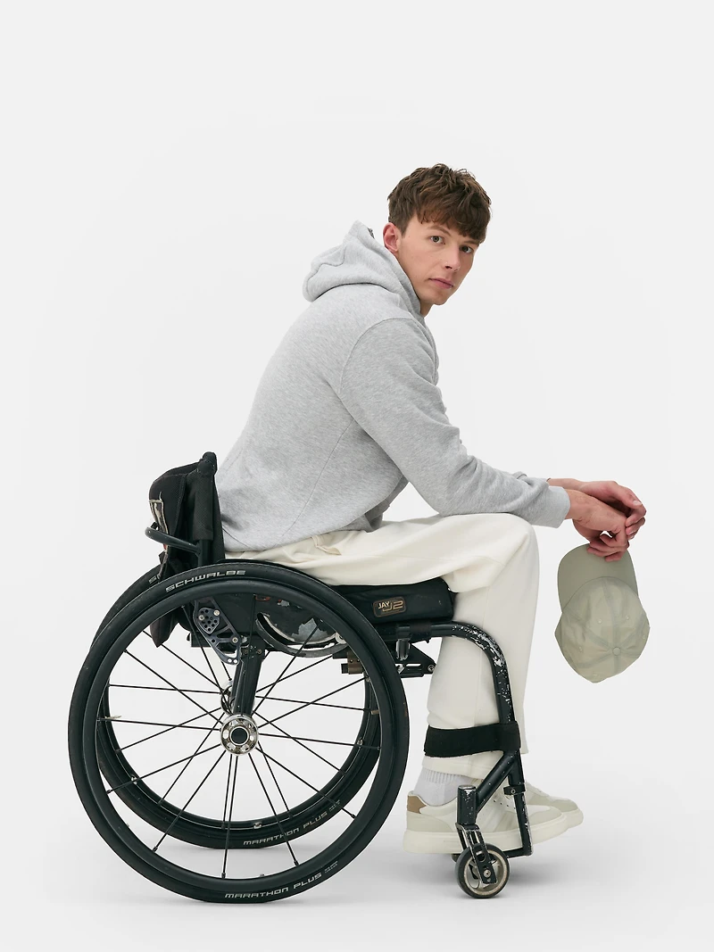 Men's Gray Drawstring Hoodie