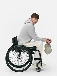 Men's Gray Drawstring Hoodie