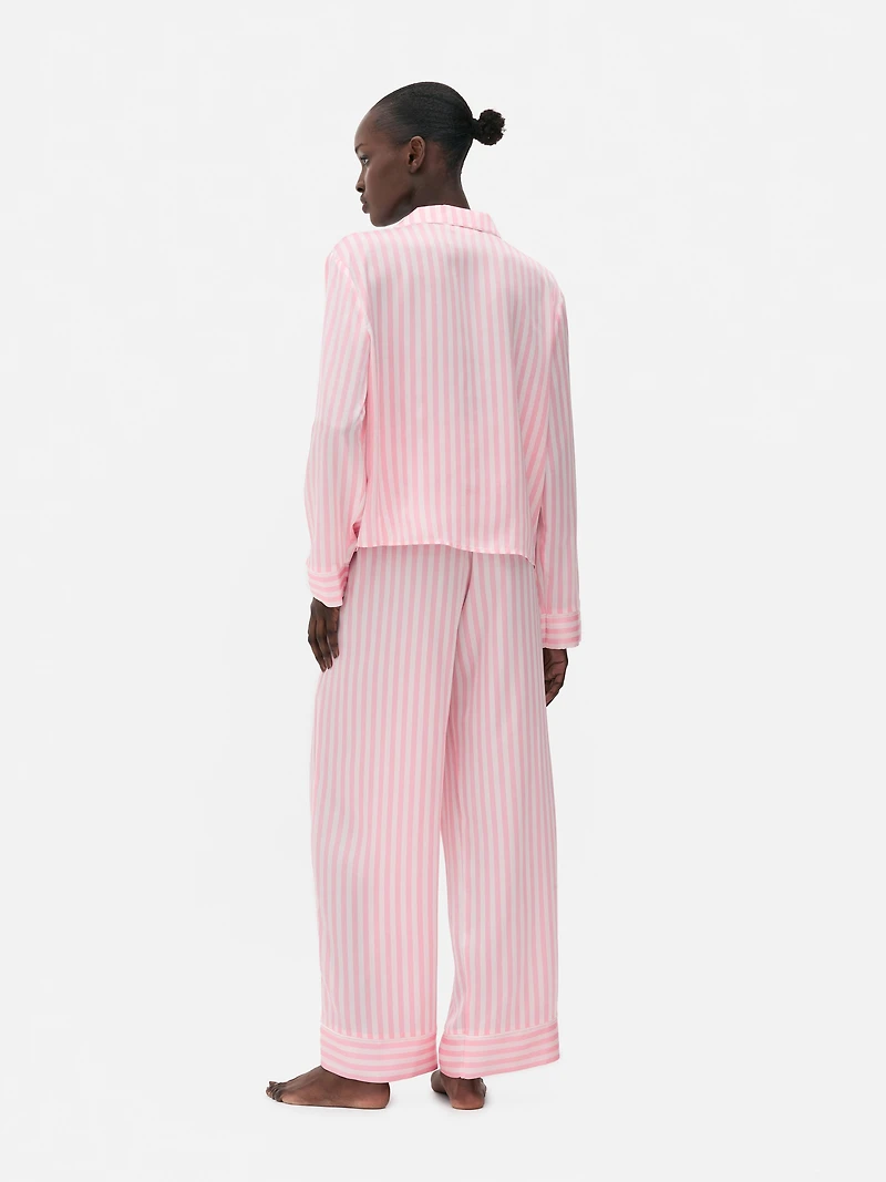 Satin Striped Pajamas