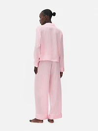 Satin Striped Pajamas