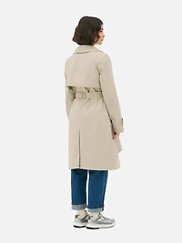 Double-Breasted Belted Trench