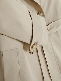 Double-Breasted Belted Trench