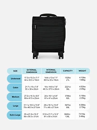 8-Wheel Soft Shell Suitcase