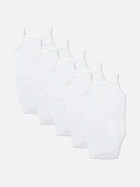 5-Pack Newborn Strappy Bodysuits