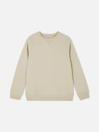 Boys Ivory Long Sleeve Sweatshirt