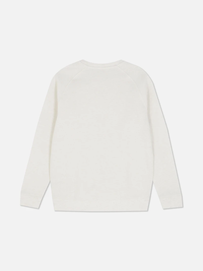 Boys Oatmeal Long Sleeve Sweatshirt