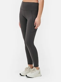 Women's Gray High Waist Performance Leggings
