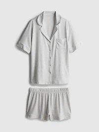 Jersey Boyfriend Short Pajama Set