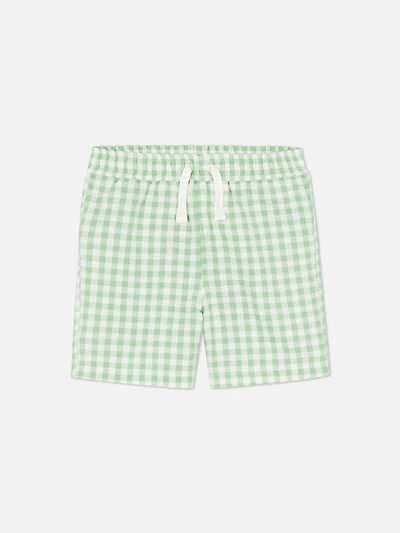 Gingham Swim Shorts