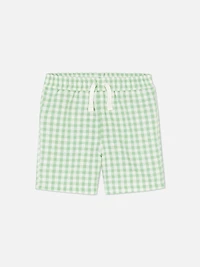 Gingham Swim Shorts