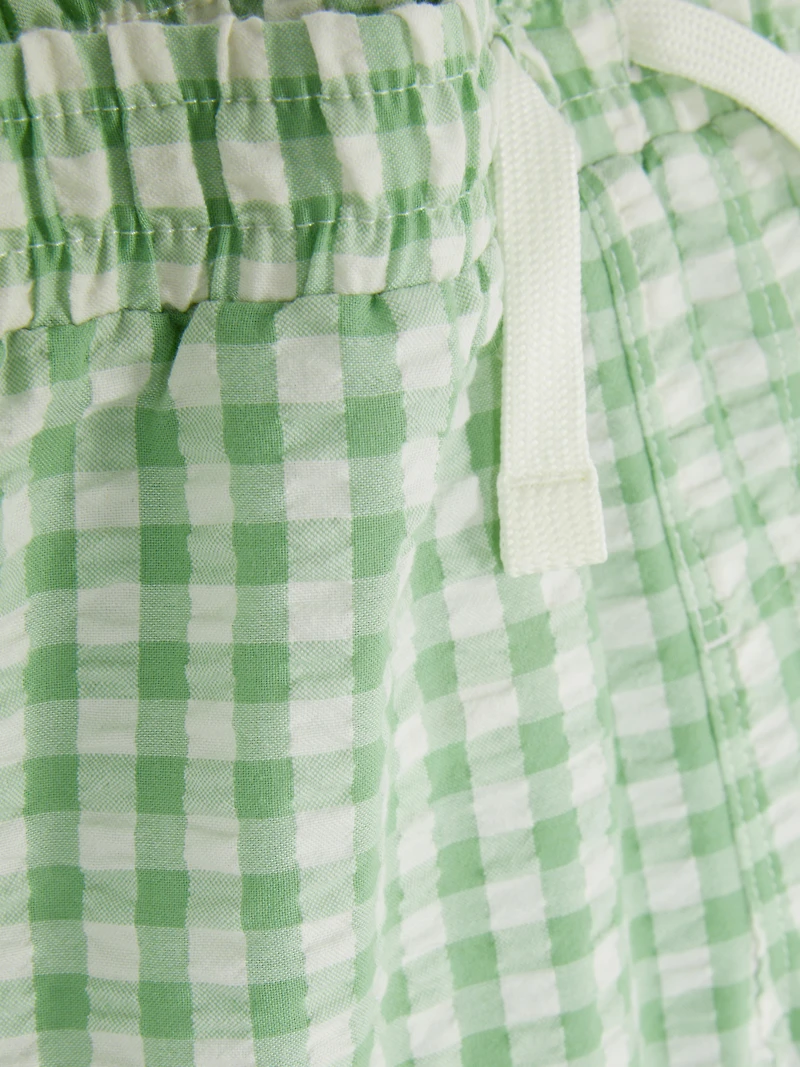 Gingham Swim Shorts