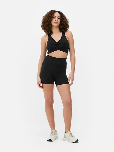 Butter Soft Ruched Crop Top