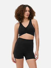 Butter Soft Ruched Crop Top