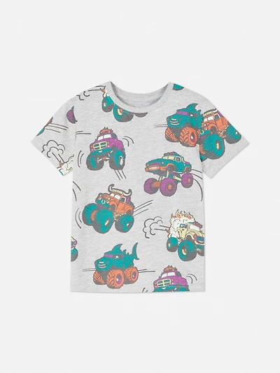 Colorful Short Sleeve Shark T-Shirt