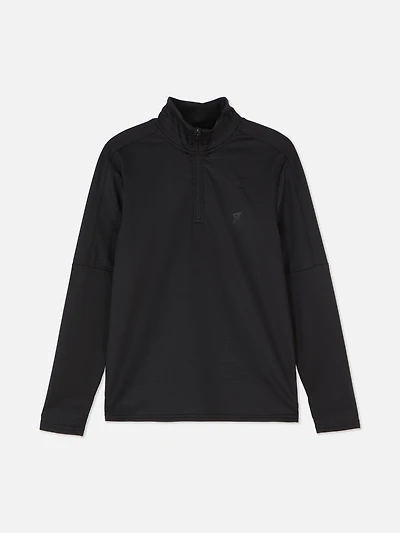 Funnel Neck Half-Zip Sweatshirt