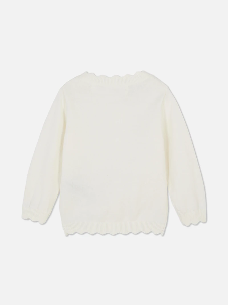 Scalloped Hem Cardigan