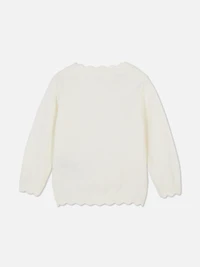 Scalloped Hem Cardigan