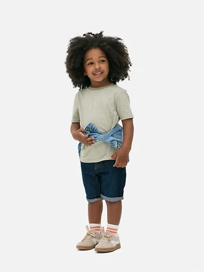 Boys Olive Pinstripe T-Shirt