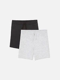 2-Pack Drawstring Jersey Shorts