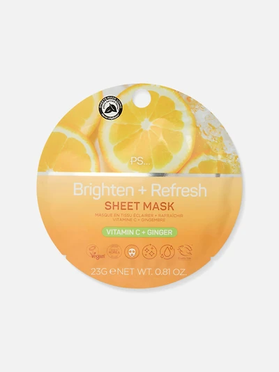 PS... Vitamin C and Ginger Sheet Mask