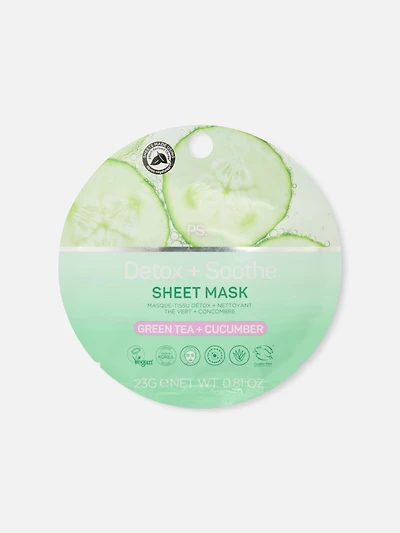 Green Tea and Cucumber Sheet Mask