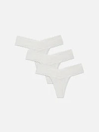 3-Pack Lace Thongs