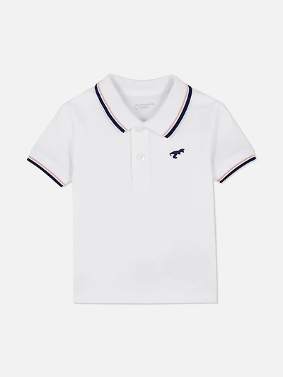 Embroidered Short Sleeve Polo
