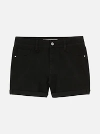 Cuffed Denim Shorts
