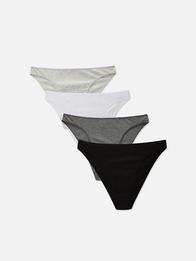 4-Pack High Leg Briefs