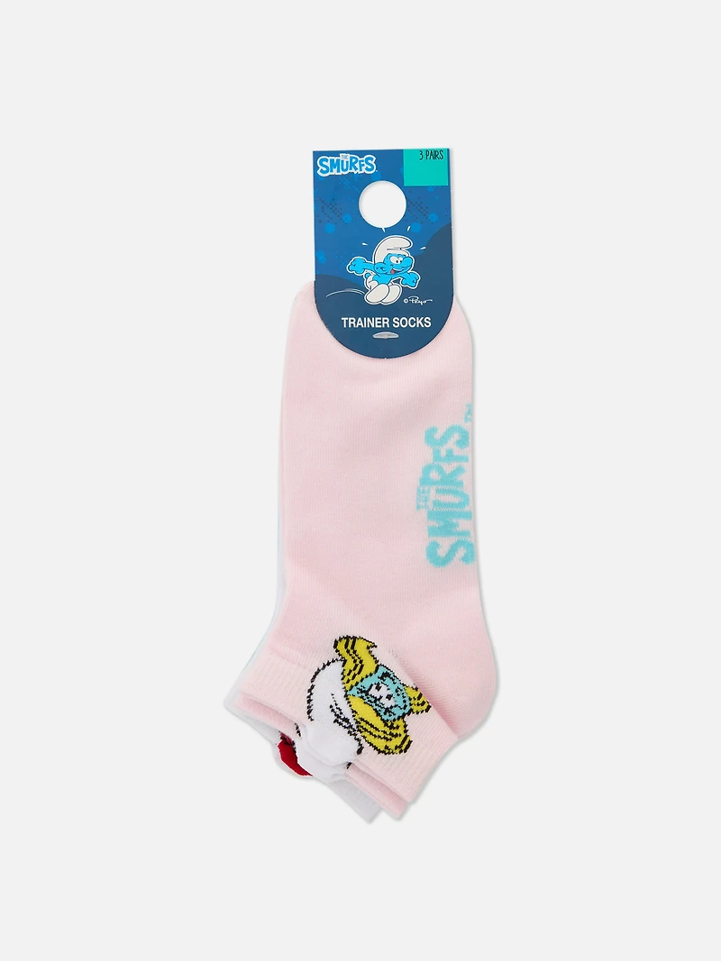 3-Pack The Smurfs Sneaker Socks