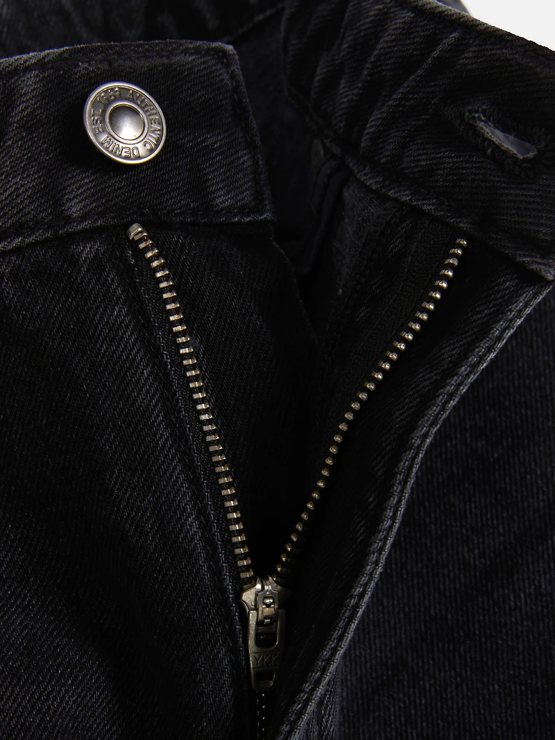 High-Waisted Straight-Leg Jeans