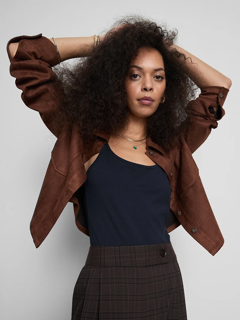 Cotton Rich Stretch Cami Top