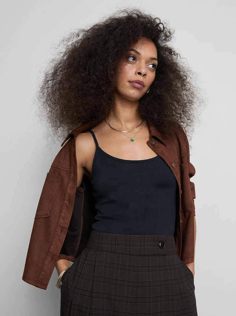 Cotton Rich Stretch Cami Top