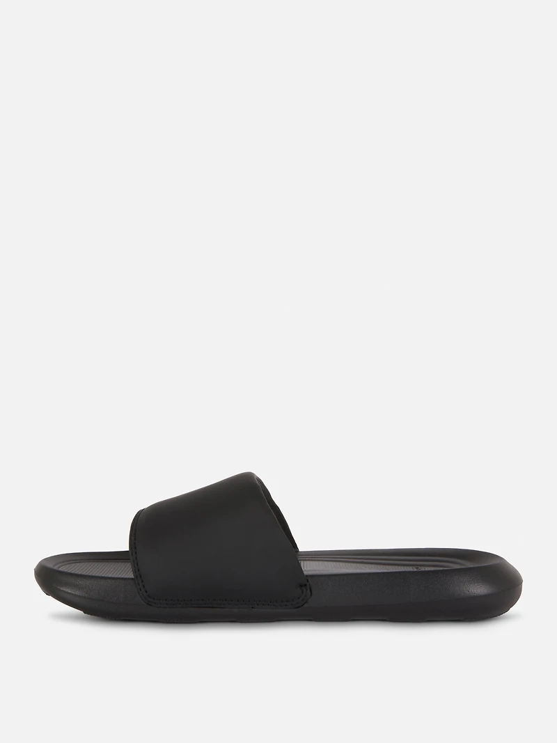 Women's Black Gym Slides