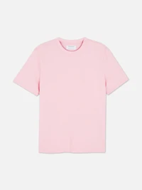 Men's Light Pink Crew Neck T-Shirt